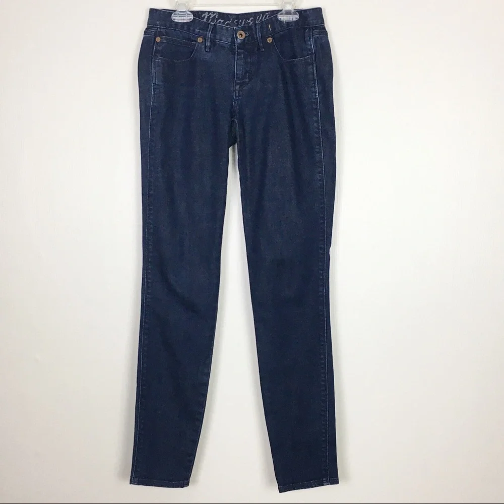Madewell Skinny Low Rise Jeans Stretch Comfort‎ Dark Wash Denim Size 25X32